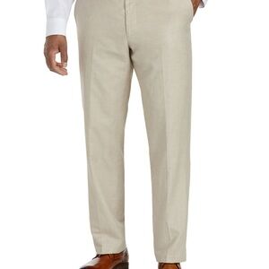Oak Hill DXL Perfect Waist-Relaxer Flat Front Dress Pants Khaki 46x30 NWOT